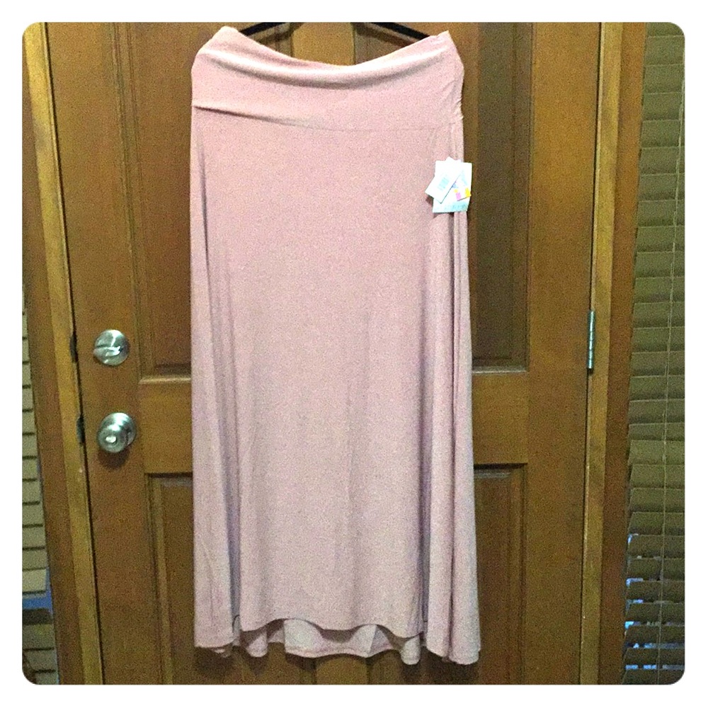 Lularoe Slinky Maxi skirt in  Blush XL